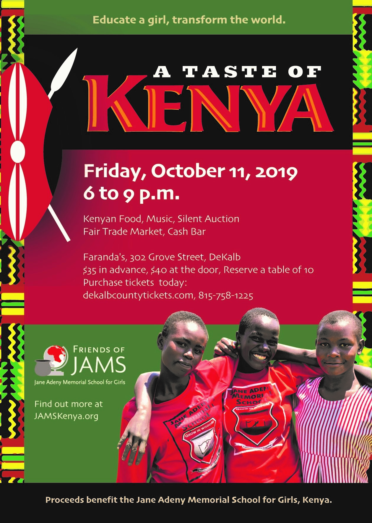 Taste of Kenya - Friends of JAMS Fundraiser