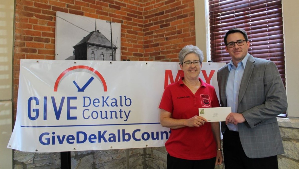 Diana Swanson with Ben Bingle Director of the DeKalb County Nonprofit Partnership