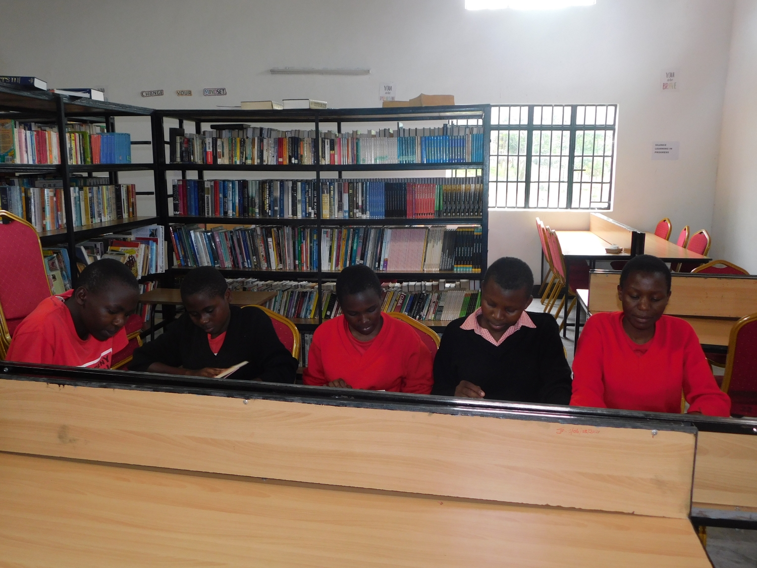 Students say they love researching and reading in the new library