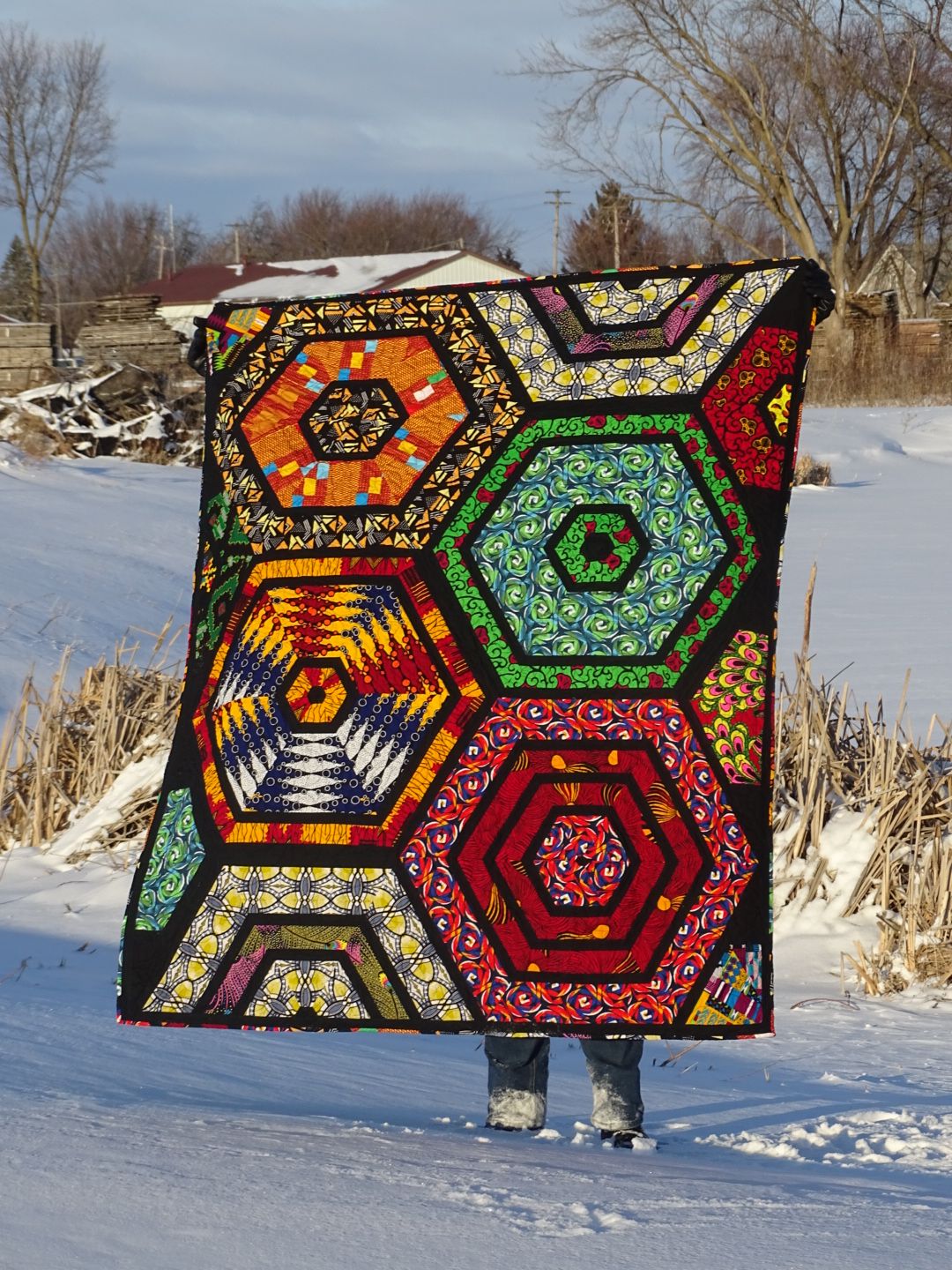 Front of African Garden Quilt